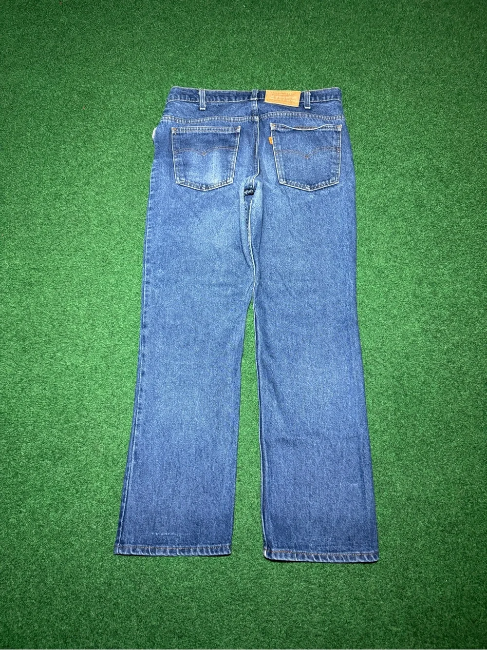 Vintage 70s Levi’s Jeans, Denim Pants Made in USA Orange Tab SF207 (34x30)